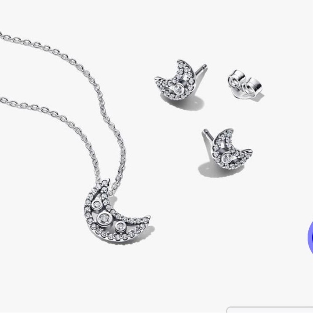 Pandora Silver Crescent Jewelry Set - Picture 2 of 7